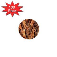 Bark Texture Wood Large Rough Red Wood Outside California 1  Mini Buttons (100 pack) 