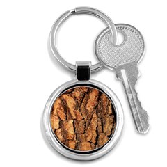 Bark Texture Wood Large Rough Red Wood Outside California Key Chains (Round) 