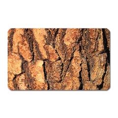 Bark Texture Wood Large Rough Red Wood Outside California Magnet (Rectangular)