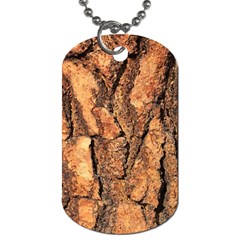 Bark Texture Wood Large Rough Red Wood Outside California Dog Tag (One Side)