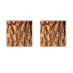 Bark Texture Wood Large Rough Red Wood Outside California Cufflinks (Square)