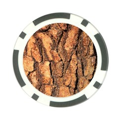 Bark Texture Wood Large Rough Red Wood Outside California Poker Chip Card Guard (10 pack)