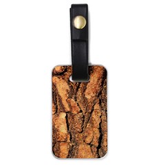 Bark Texture Wood Large Rough Red Wood Outside California Luggage Tags (One Side) 