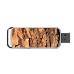 Bark Texture Wood Large Rough Red Wood Outside California Portable USB Flash (One Side)