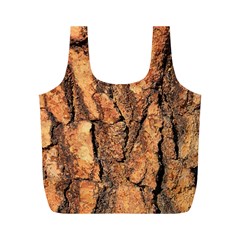 Bark Texture Wood Large Rough Red Wood Outside California Full Print Recycle Bags (M) 