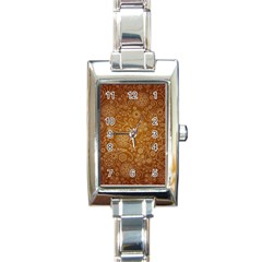 Batik Art Pattern Rectangle Italian Charm Watch