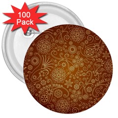 Batik Art Pattern 3  Buttons (100 pack) 