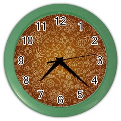 Batik Art Pattern Color Wall Clocks