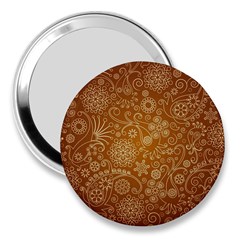 Batik Art Pattern 3  Handbag Mirrors