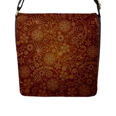 Batik Art Pattern Flap Messenger Bag (L) 