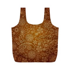 Batik Art Pattern Full Print Recycle Bags (M) 