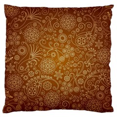 Batik Art Pattern Large Flano Cushion Case (One Side)