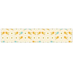 Birds And Daisies Flano Scarf (large) by linceazul