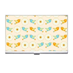 Birds And Daisies Business Card Holders by linceazul