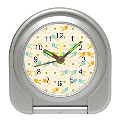 Birds And Daisies Travel Alarm Clocks