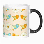 Birds And Daisies Morph Mugs Right