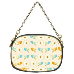 Birds And Daisies Chain Purses (Two Sides) 