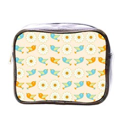 Birds And Daisies Mini Toiletries Bags by linceazul