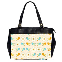 Birds And Daisies Office Handbags (2 Sides) 