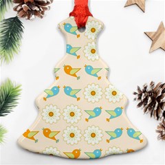 Birds And Daisies Ornament (Christmas Tree) 