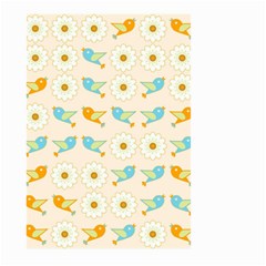 Birds And Daisies Large Garden Flag (two Sides) by linceazul