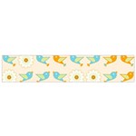 Birds And Daisies Flano Scarf (Small)  Back