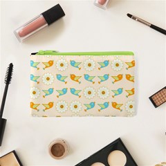 Birds And Daisies Cosmetic Bag (XS)