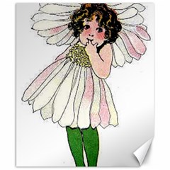 Daisy Vintage Flower Child Cute Funny Floral Little Girl Canvas 8  X 10  by yoursparklingshop