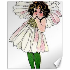 Daisy Vintage Flower Child Cute Funny Floral Little Girl Canvas 11  X 14   by yoursparklingshop