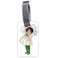 Daisy Vintage Flower Child Cute Funny Floral Little Girl Luggage Tags (one Side)  by yoursparklingshop