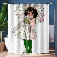 Daisy Vintage Flower Child Cute Funny Floral Little Girl Shower Curtain 60  X 72  (medium)  by yoursparklingshop