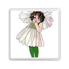 Daisy Vintage Flower Child Cute Funny Floral Little Girl Memory Card Reader (square)  by yoursparklingshop