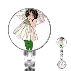 Daisy Vintage Flower Child Cute Funny Floral Little Girl Stainless Steel Nurses Watch by yoursparklingshop