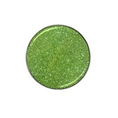 Green Glitter Abstract Texture Hat Clip Ball Marker (4 Pack) by dflcprints