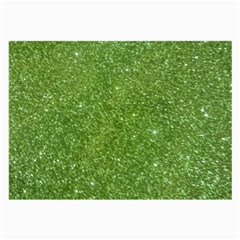 Green Glitter Abstract Texture Large Glasses Cloth (2-side) by dflcprints