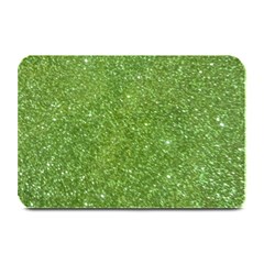 Green Glitter Abstract Texture Plate Mats by dflcprints