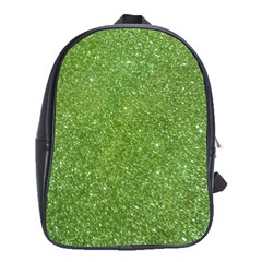 Green Glitter Abstract Texture School Bags (xl)  by dflcprints