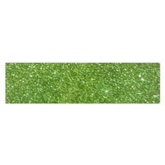 Green Glitter Abstract Texture Print Satin Scarf (oblong) by dflcprintsclothing