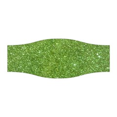 Green Glitter Abstract Texture Print Stretchable Headband by dflcprintsclothing