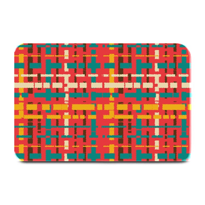 Colorful Line Segments Plate Mats