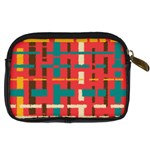 Colorful Line Segments Digital Camera Cases Back