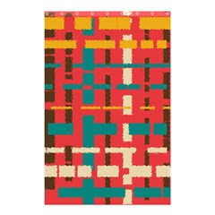 Colorful Line Segments Shower Curtain 48  X 72  (small)  by linceazul