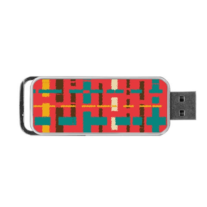 Colorful Line Segments Portable USB Flash (Two Sides)