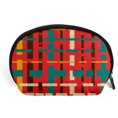 Colorful Line Segments Accessory Pouches (large)  by linceazul