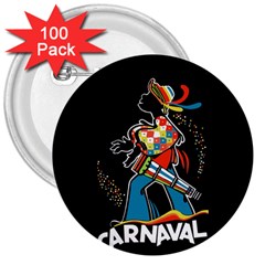 Carnaval  3  Buttons (100 Pack)  by Valentinaart