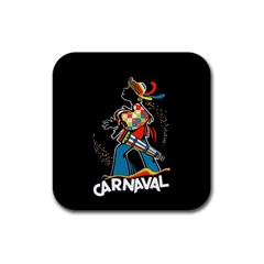 Carnaval  Rubber Coaster (square)  by Valentinaart