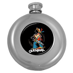 Carnaval  Round Hip Flask (5 Oz)