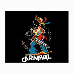 Carnaval  Small Glasses Cloth (2-side) by Valentinaart