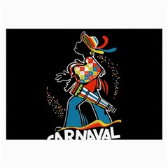 Carnaval  Large Glasses Cloth (2-side) by Valentinaart