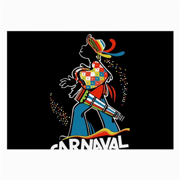 Carnaval  Large Glasses Cloth (2-Side)